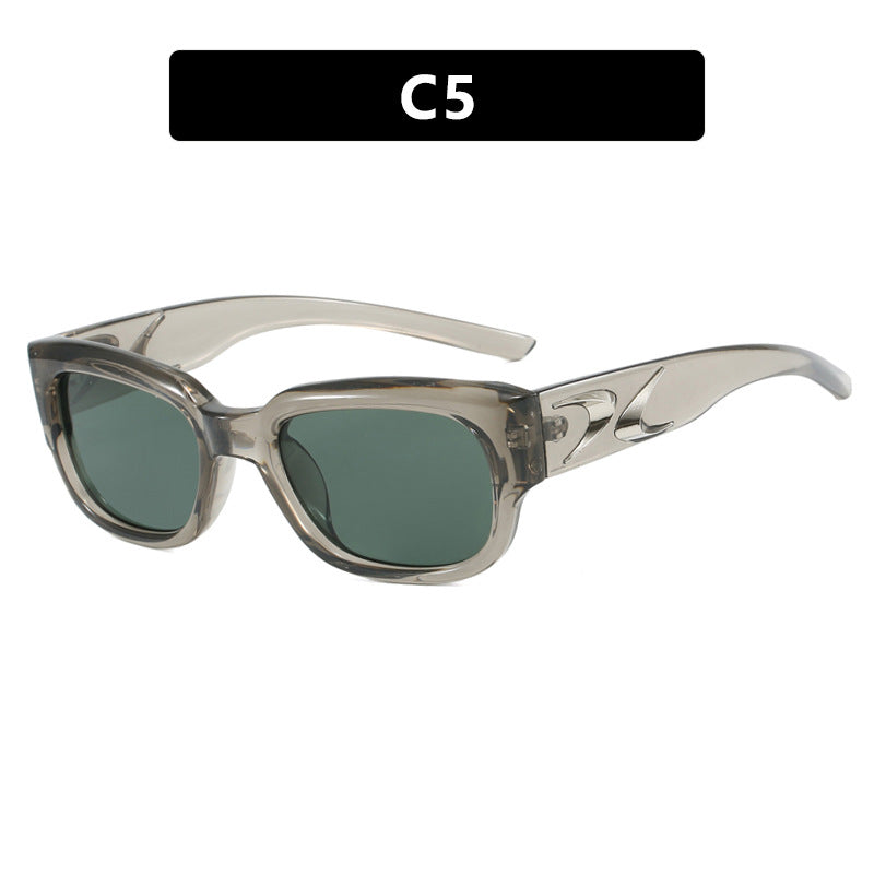 Damen stylische Sonnenbrille mit robustem Rahmen und UV-Schutz Brehn