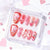 Dekorativer Herz-Themen Press-On-Nagelset Brehn