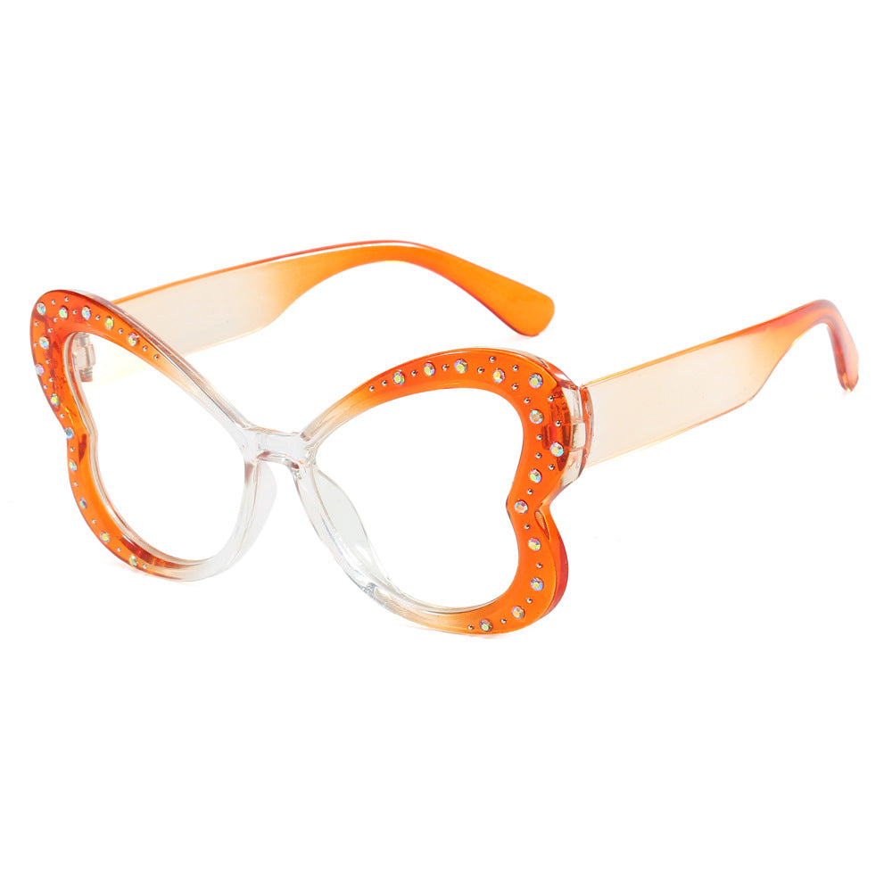 Damen verspielte Herz-Sonnenbrille mit Glitzerakzenten Brehn
