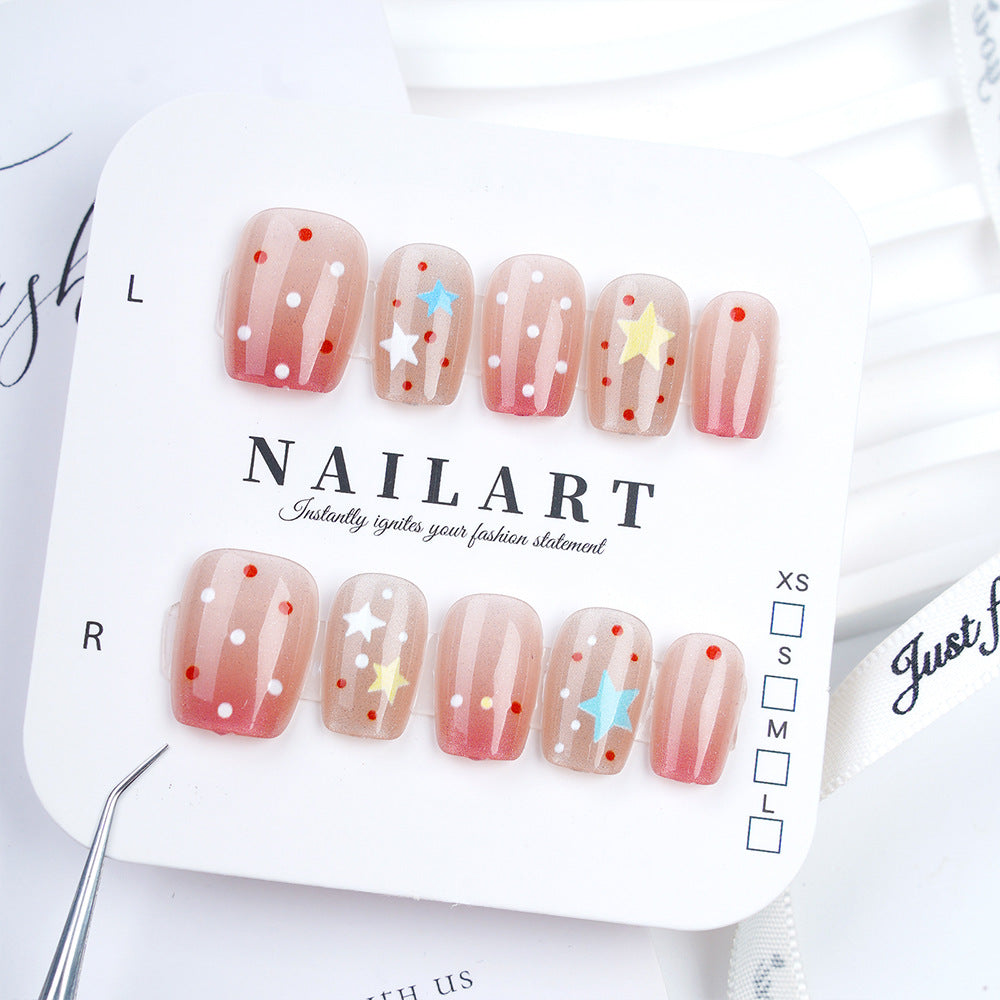 Künstlerisches Press-On-Nagelset mit einzigartigem Leoparden-Design Brehn