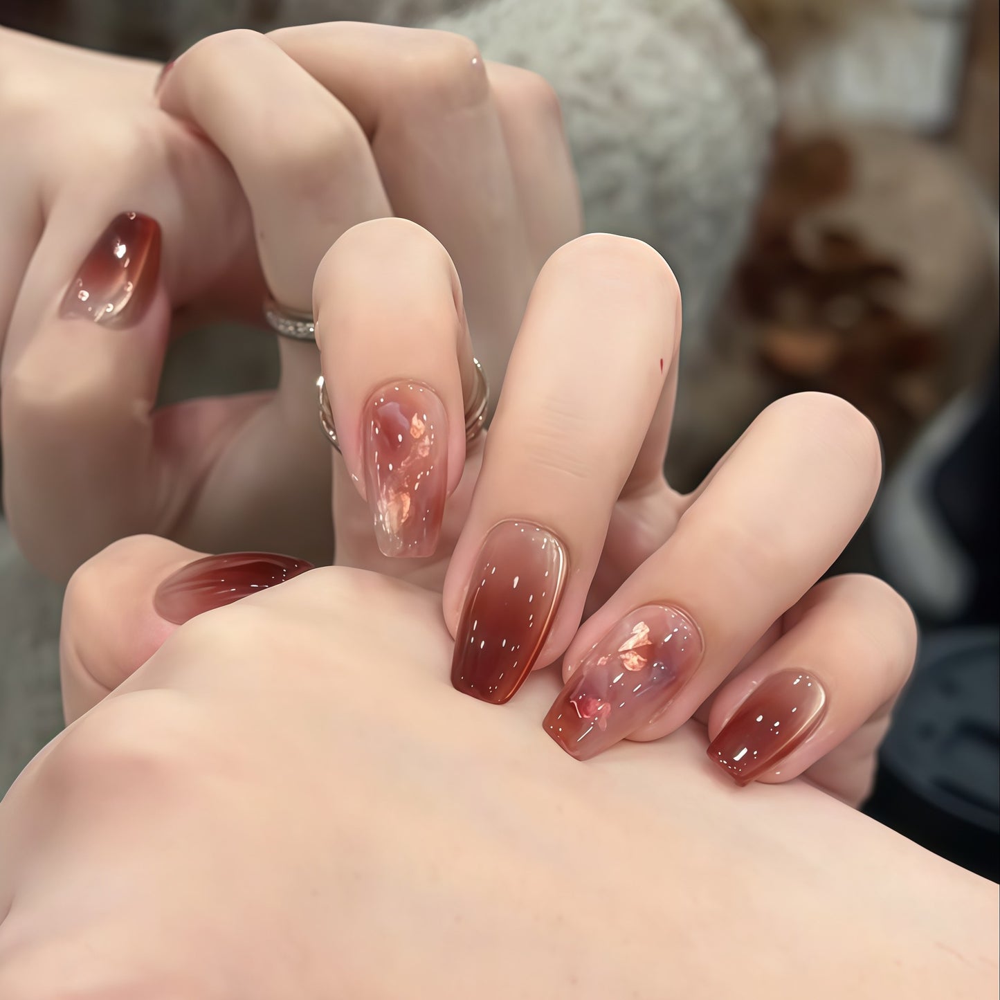 Kunstnägel Im Modernen Ombre-Design Brehn