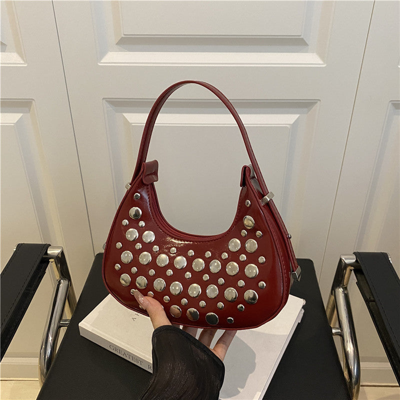 Nietenleder Hobo Tasche Brehn