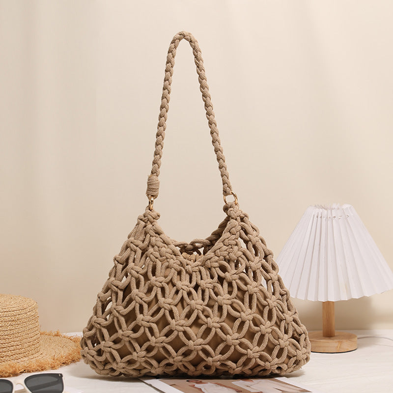 Handgefertigte Makramee Schultertasche Brehn