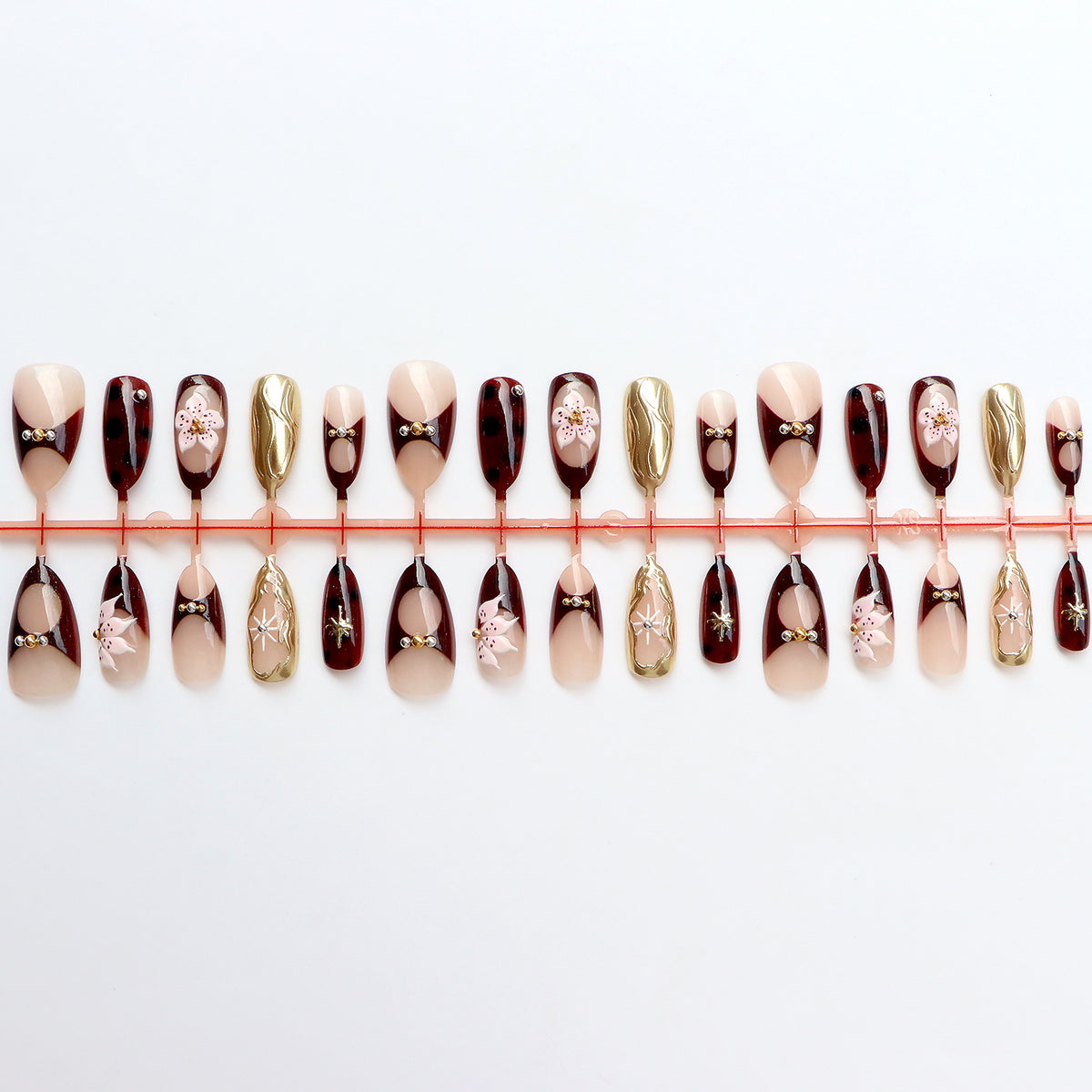 Elegante Designer Press-On-Nagelkunstkollektion Brehn