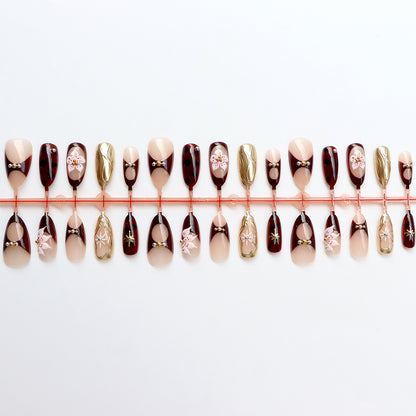 Elegante Designer Press-On-Nagelkunstkollektion Brehn
