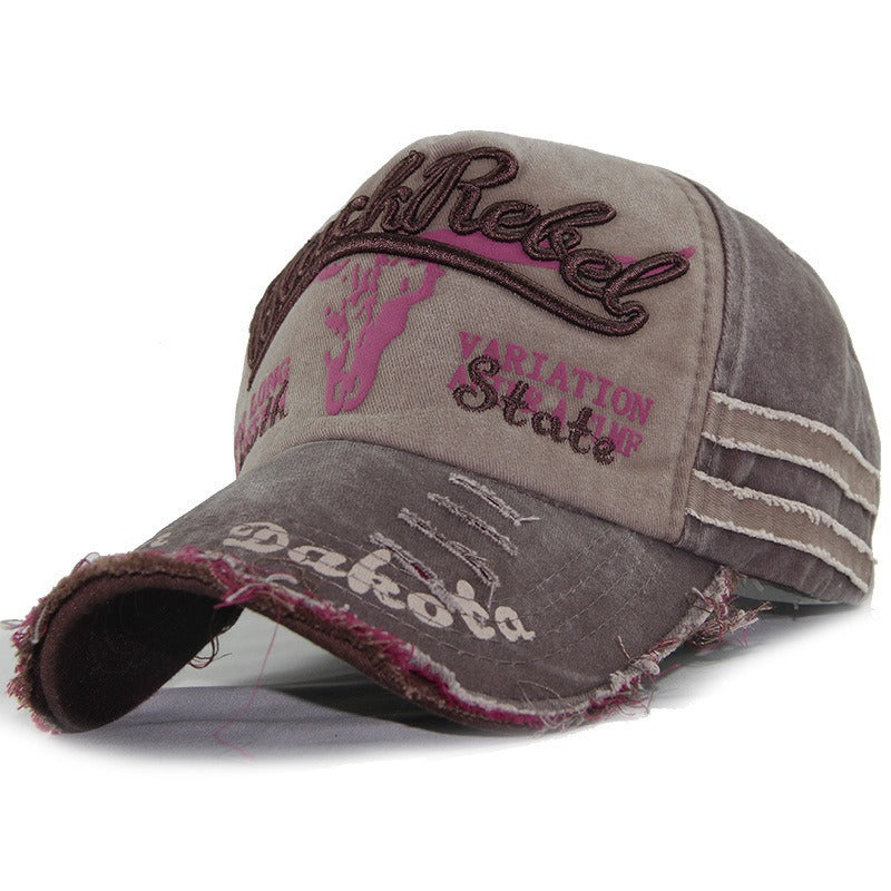 Damen Distressed Grafik Baseballmütze Brehn 1784083658