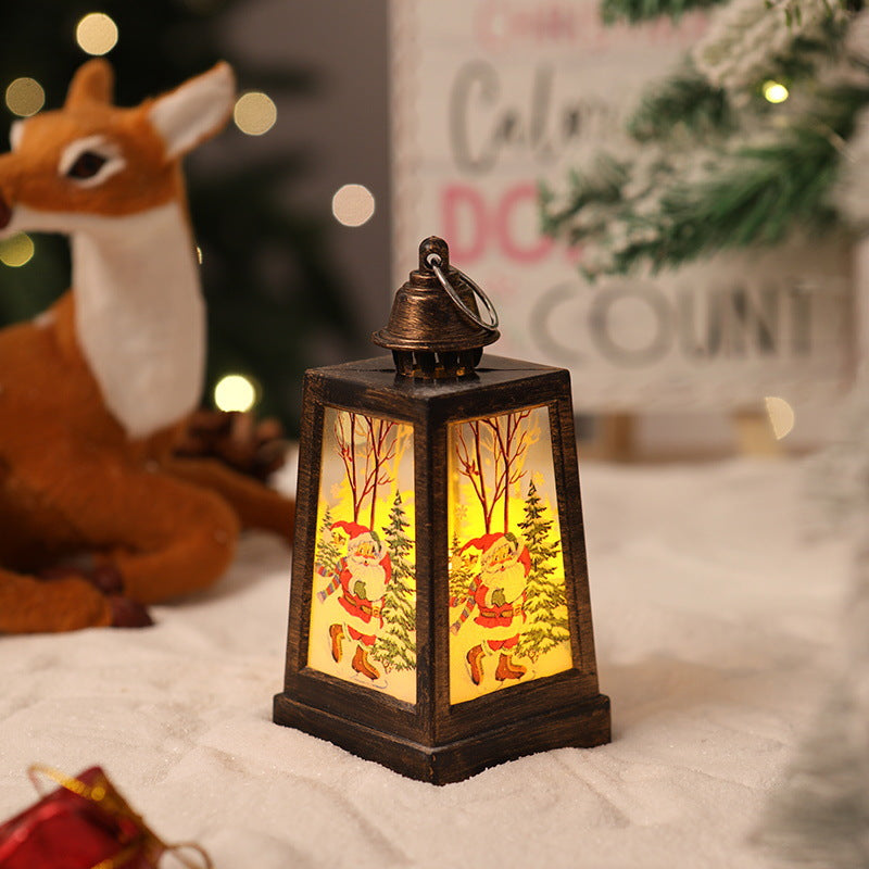 Dekorative Weihnachtslaterne mit Wintermotiven Brehn