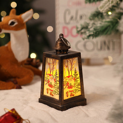Dekorative Weihnachtslaterne mit Wintermotiven Brehn