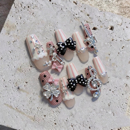 Glamourös Decoratives Nagelkunstset