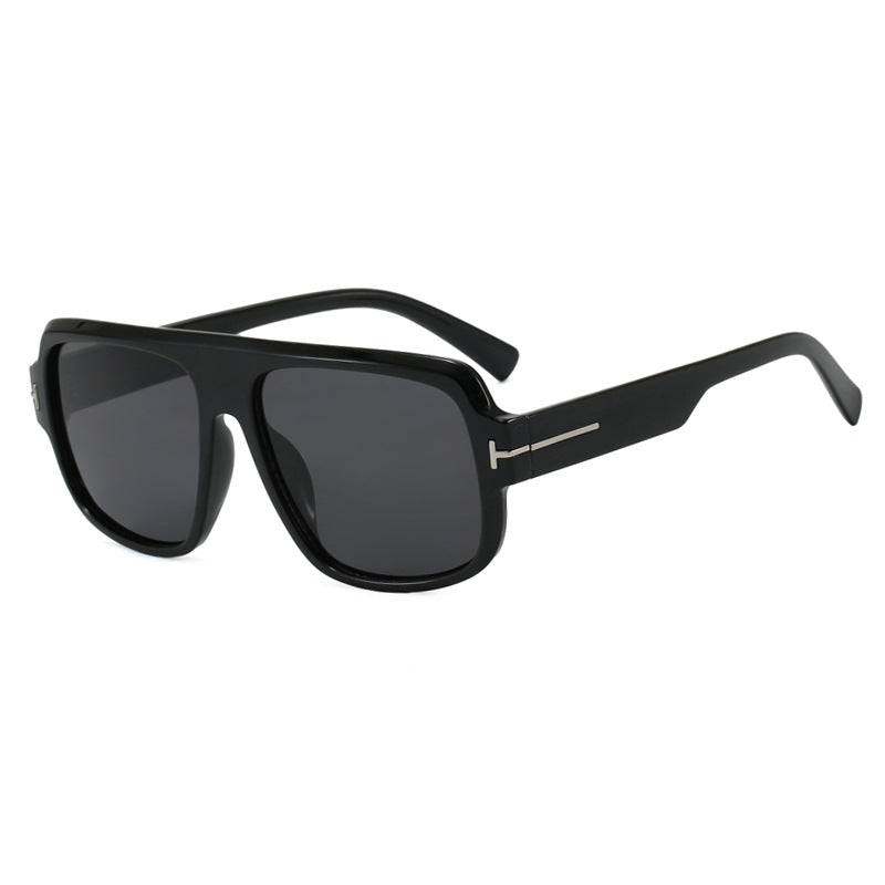 Damen modische quadratische Sonnenbrille mit trendigem Schildkrötenmuster Brehn
