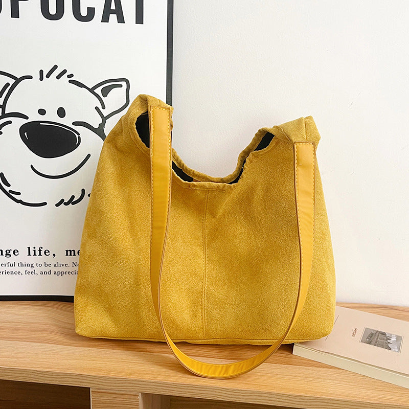 WoChic Wildleder Hobo Bag Brehn