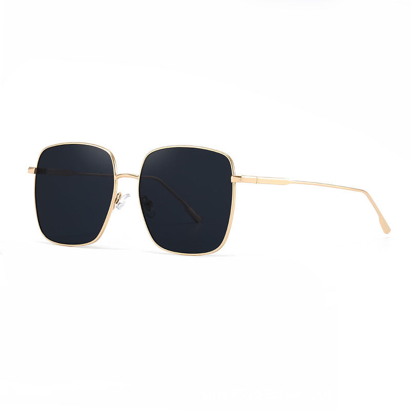 Damen Sonnenbrille mit modernem quadratischen Edelstahlrahmen und polarisierenden Gläsern Brehn