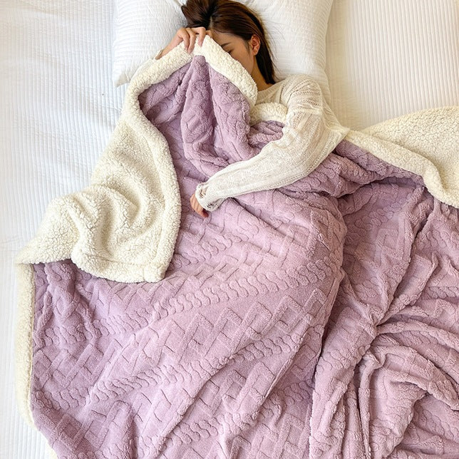 Luxuriöse Plüsch Sherpa Throw-Decke