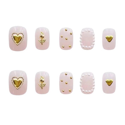 Luxuriöses Dekoratives Press-On Nagelset