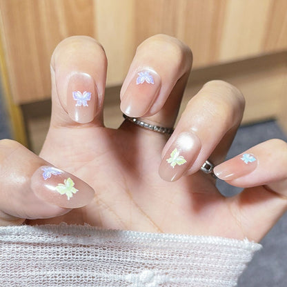 Künstlerisches Press-On Nagelset Brehn