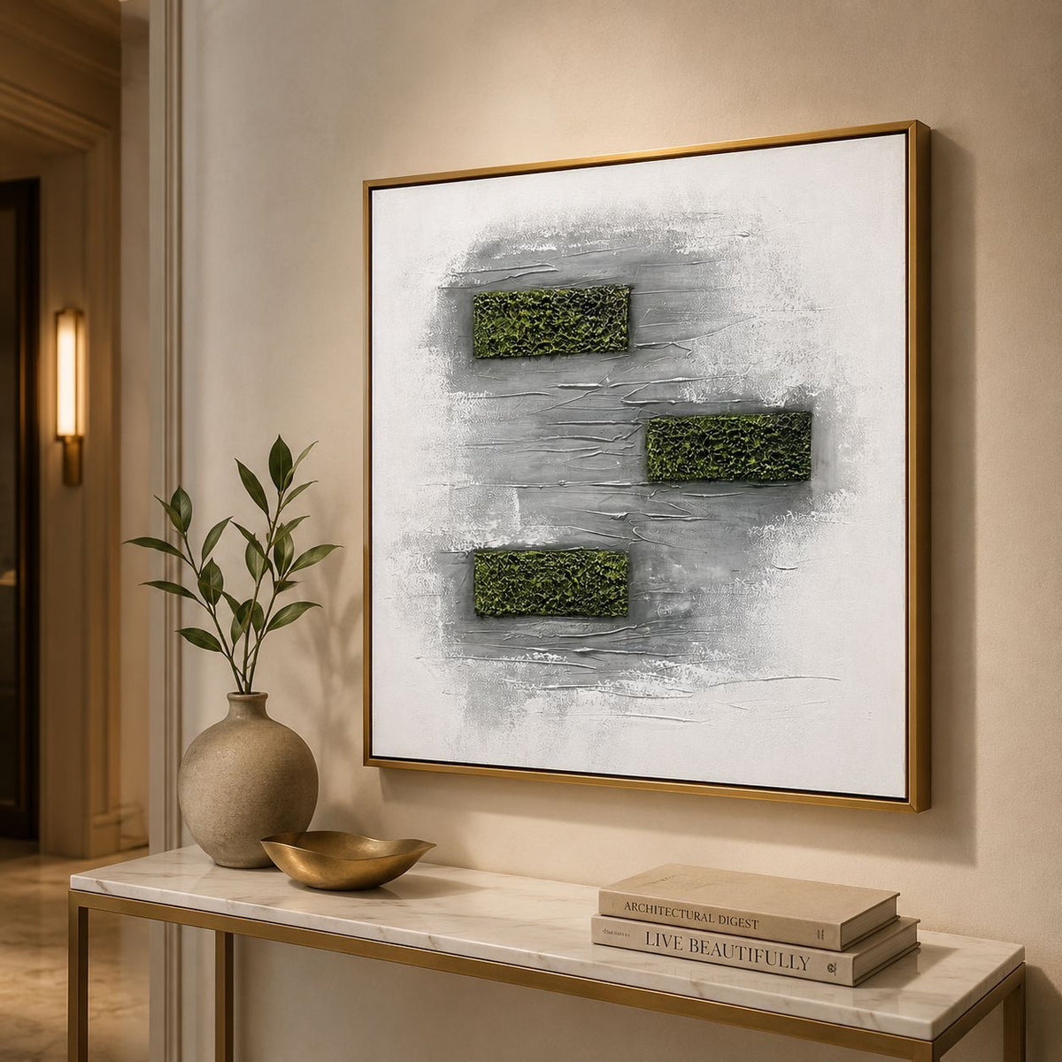 Moderne Texturierte Abstrakte Wandkunst