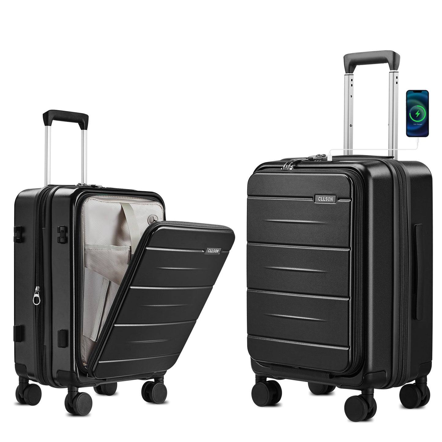 Unisex Multifunktionale Hartschalentrolley Reisekoffer Brehn