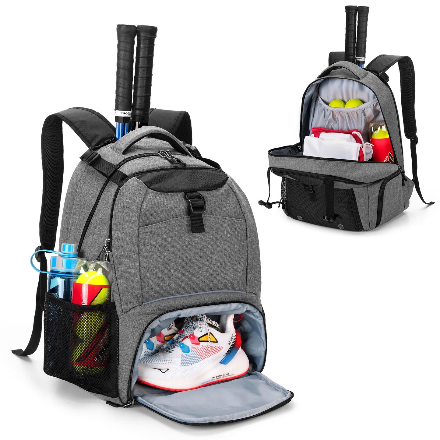 Unisex Sportlicher Rucksack mit speziellen Fächern für Sportgeräte Brehn