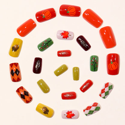 Herbst-Thema 3D Nagelkunst Set Brehn
