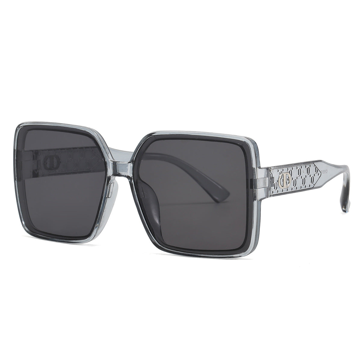 Damen modische quadratische Sonnenbrille mit transparentem Design Brehn