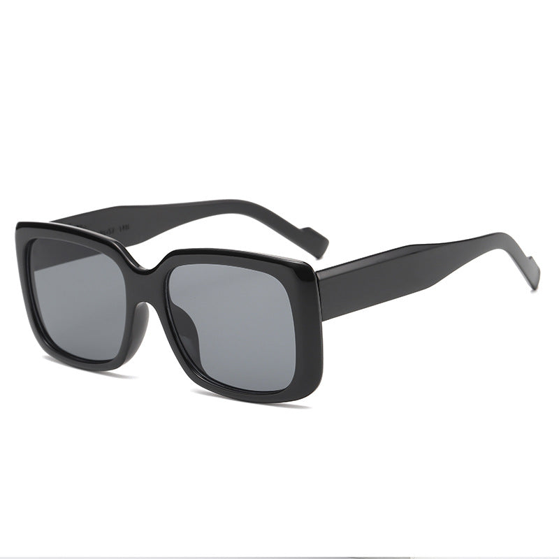 Damen modische quadratische Sonnenbrille mit transparentem Rahmen und innovativem Design Brehn
