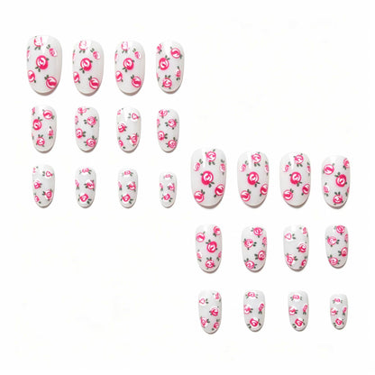 Floral Rose Design Nagelkunst