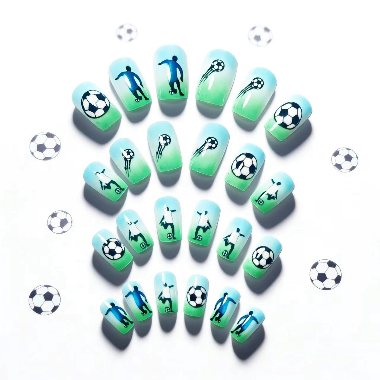 Kreative Fußball Nagelkunst Brehn