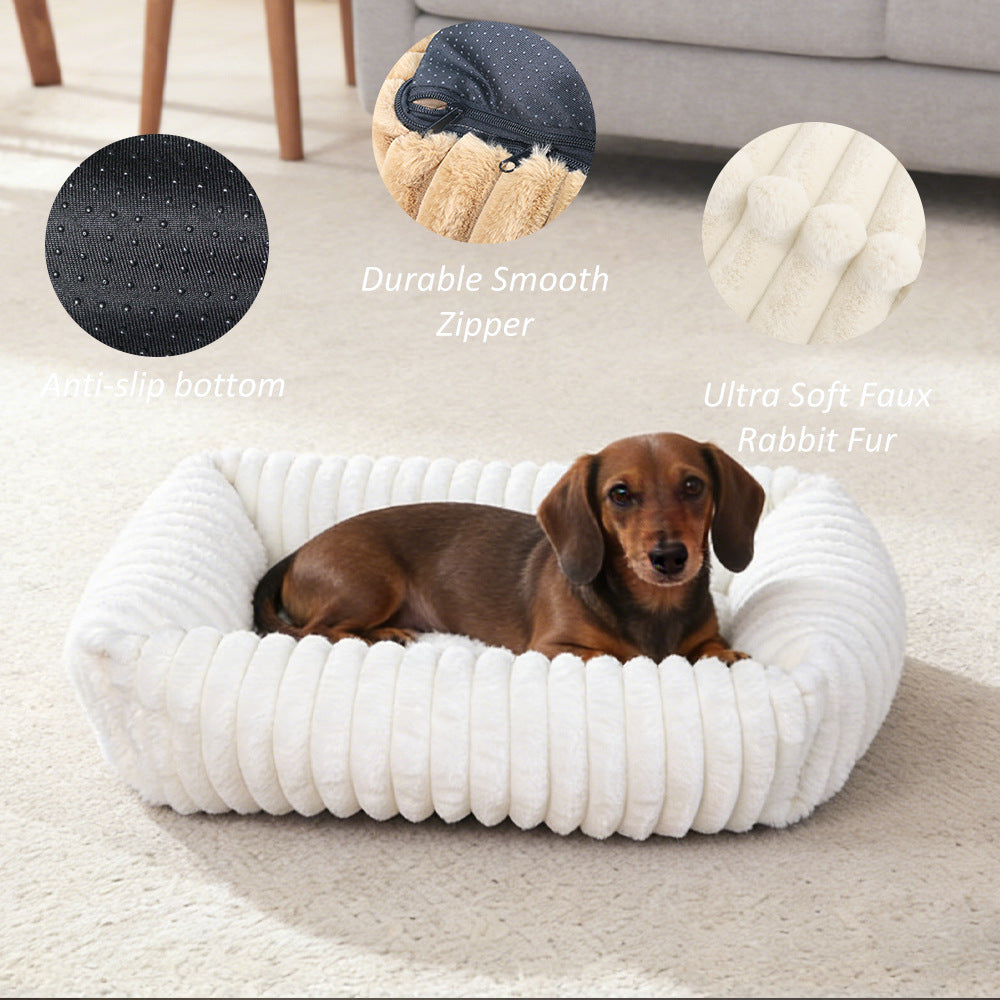 Plüsch Bolster Hundebett