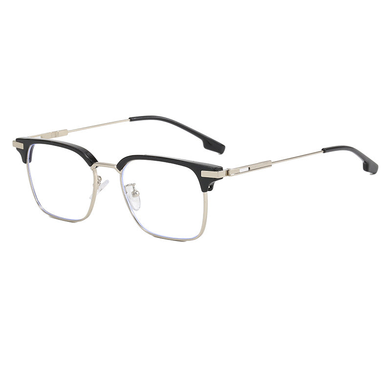 Damen quadratische Sonnenbrille mit leichtem Metallrahmen und breiten Bügeln Brehn
