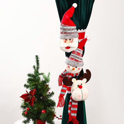 Dekorative Vorhanghalter mit Weihnachtselch-Motiv Brehn