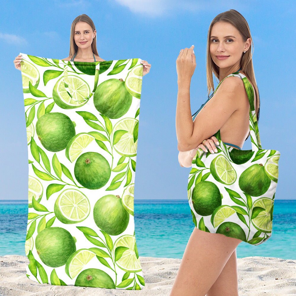 Strandtuch mit integrierter Tragetasche Brehn