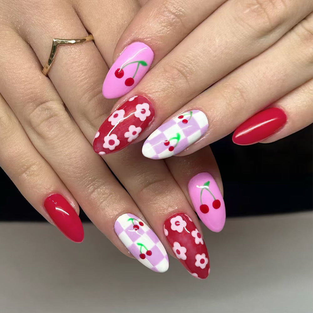 Künstlerisches Kirschblüten Nageldesign Brehn