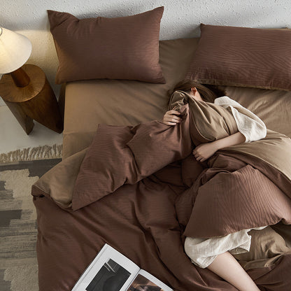 Strukturiertes Luxus Bettbezug Set