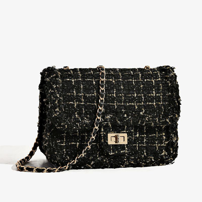 Texturierte Kettenriemen Schultertasche Brehn