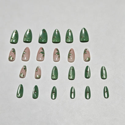 Botanische Florale Press-On Nagelspitzen Brehn