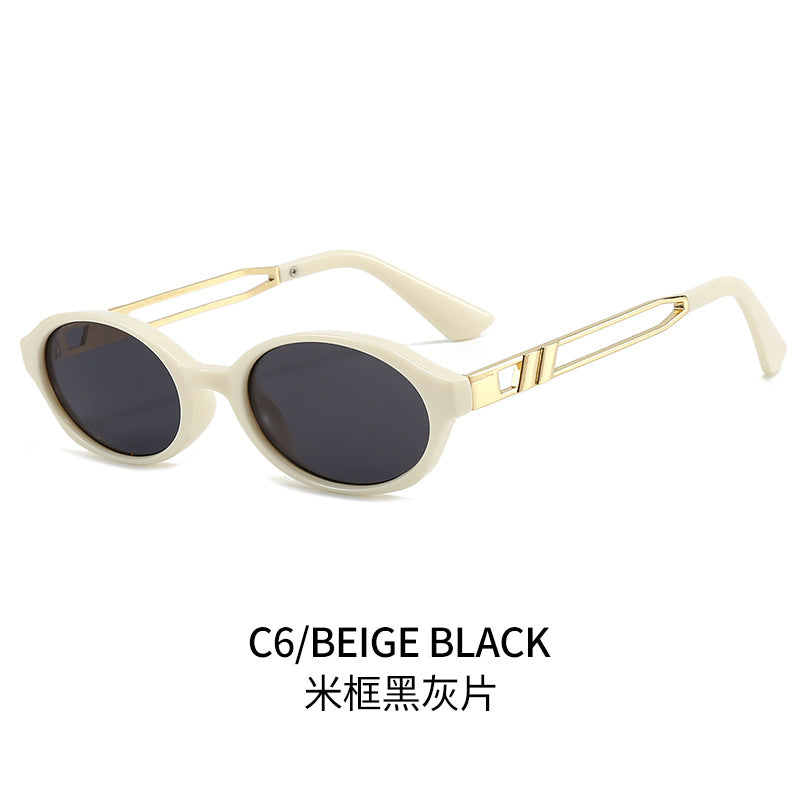 Damen Elegante Sonnenbrille im luxuriösen Schildpattdesign mit goldenen Metallakzenten Brehn