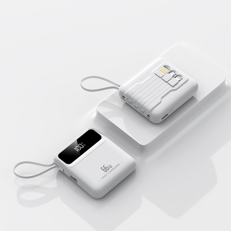 Kompakte Powerbank mit Schnellladefunktion und digitalem Ladestatus Brehn