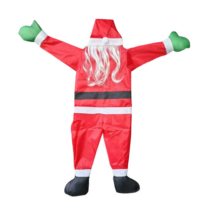 Aufblasbare Weihnachtsmannkostüm