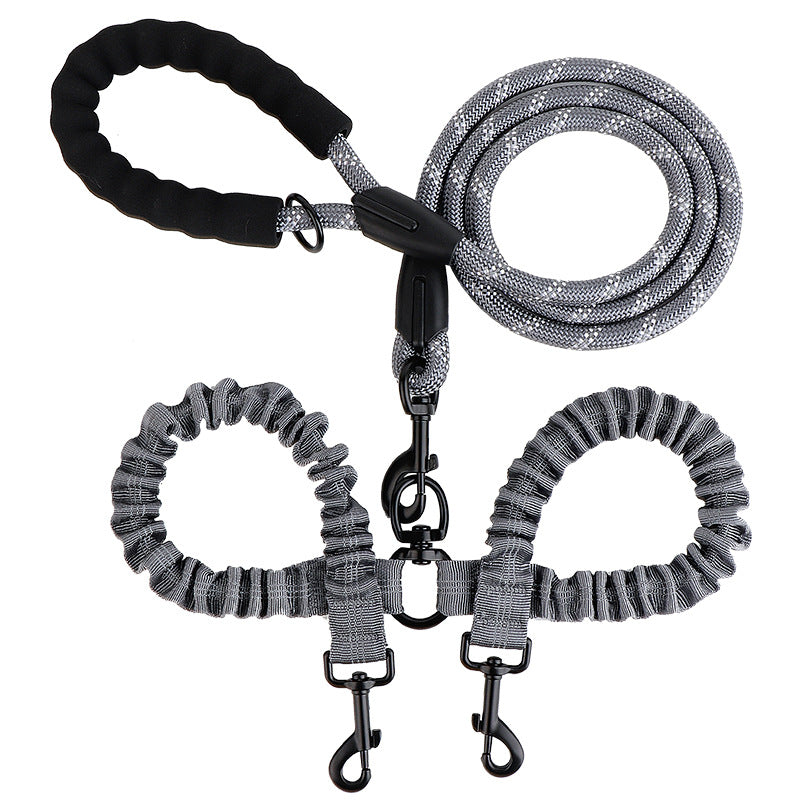 Bungee-Trainings-Hundeleine mit Doppelgriff
