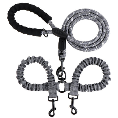 Bungee-Trainings-Hundeleine mit Doppelgriff