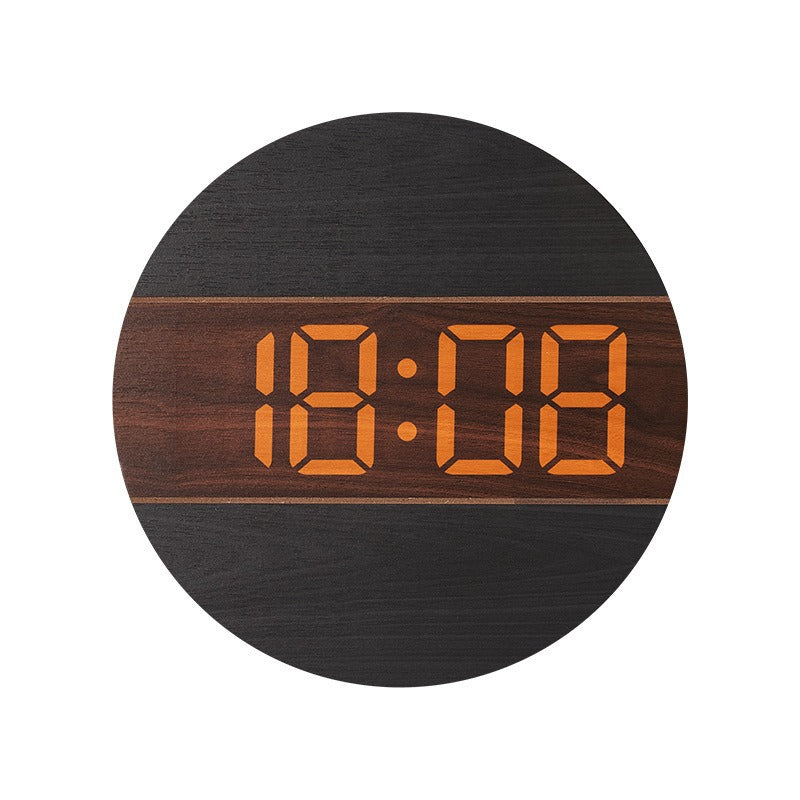 Kreative Digitaluhr im modernen Holzdesign Brehn