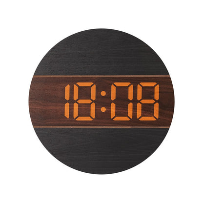 Kreative Digitaluhr im modernen Holzdesign Brehn