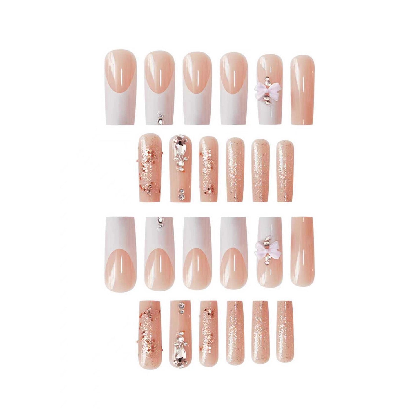 Elegante 3D Nagelkunst Verlängerungen Brehn