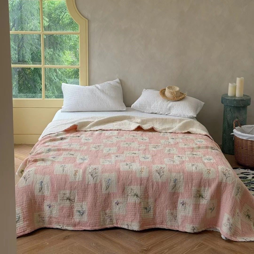 Baumwolle Gaze Patchwork Ge quiltete Bettdecke