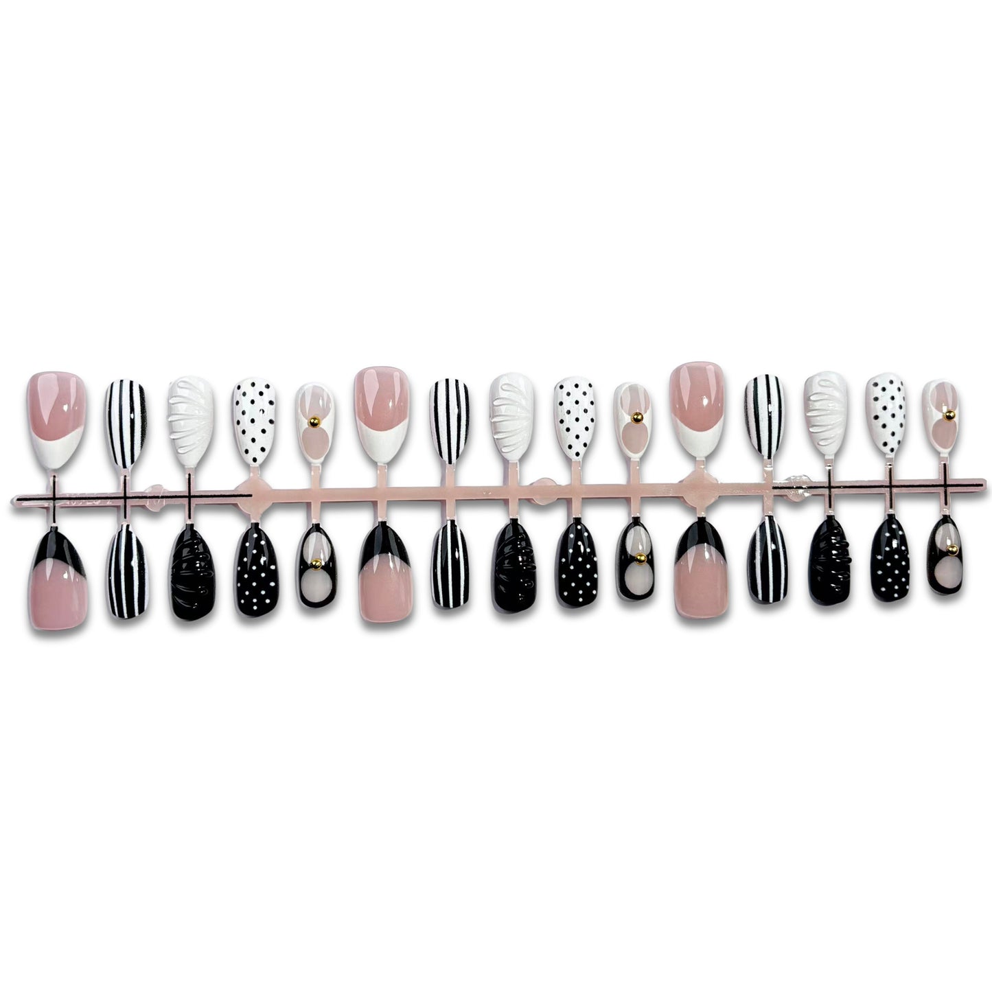 Elegante künstlerische Press-On-Nagel-Set Brehn