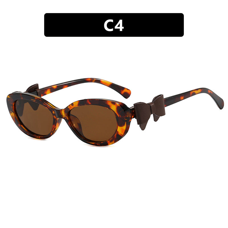 Damen modische Sonnenbrille mit verspieltem Schleifen-Design Brehn