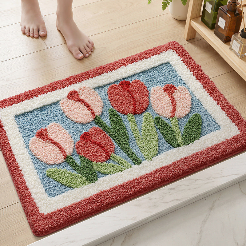 Vintage Floral Badematte Brehn
