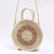 Handgefertigte Runde Basttasche Brehn