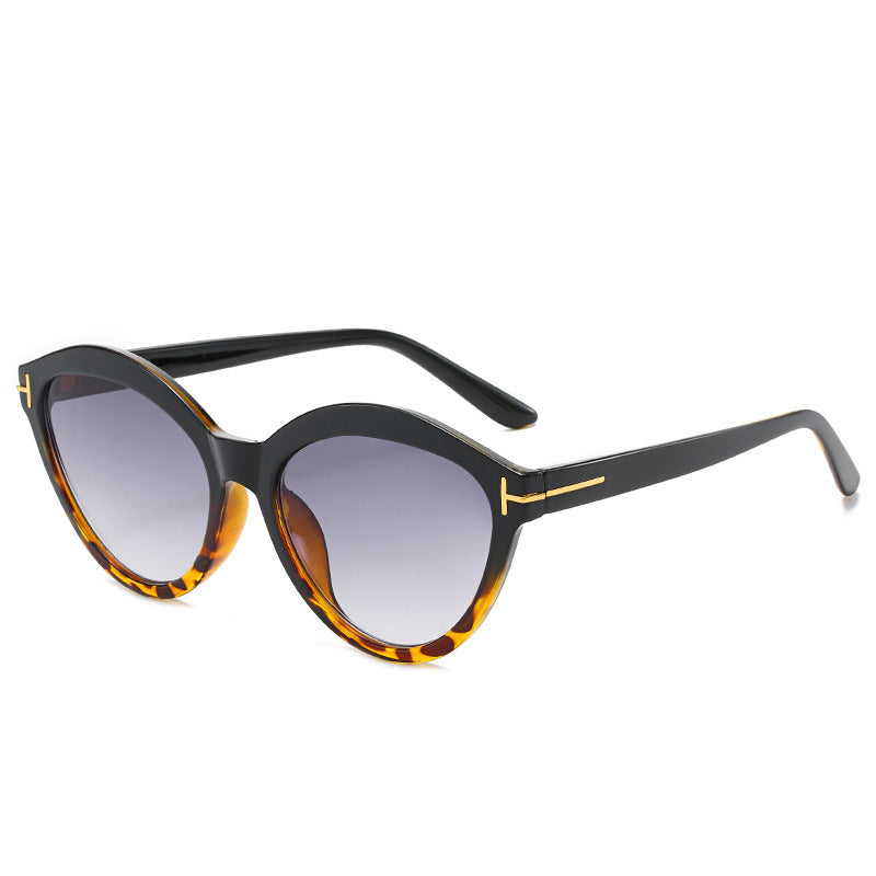 Elegante Übergroße Katzenaugen-Sonnenbrille Brehn