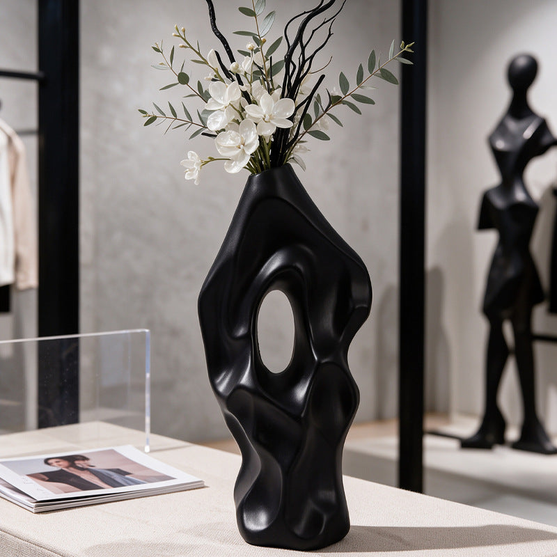 Skulpturale abstrakte dekorative Vase Brehn